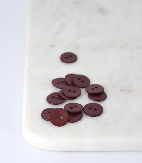 Boutons nacre satiné - Acajou Boutons nacre satiné - Acajou