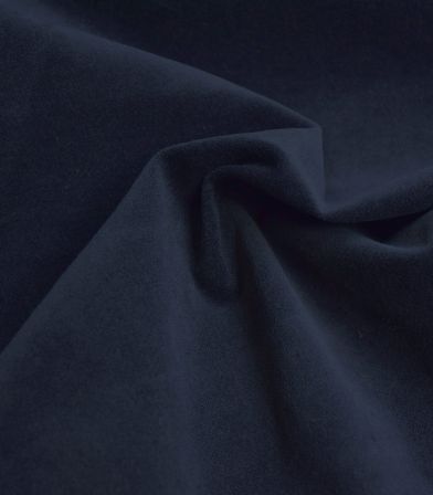 Tissu velours lisse stretch - Marine Tissu velours lisse stretch - Marine