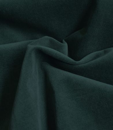 Tissu velours lisse stretch - Vert sombre Tissu velours lisse stretch - Vert sombre
