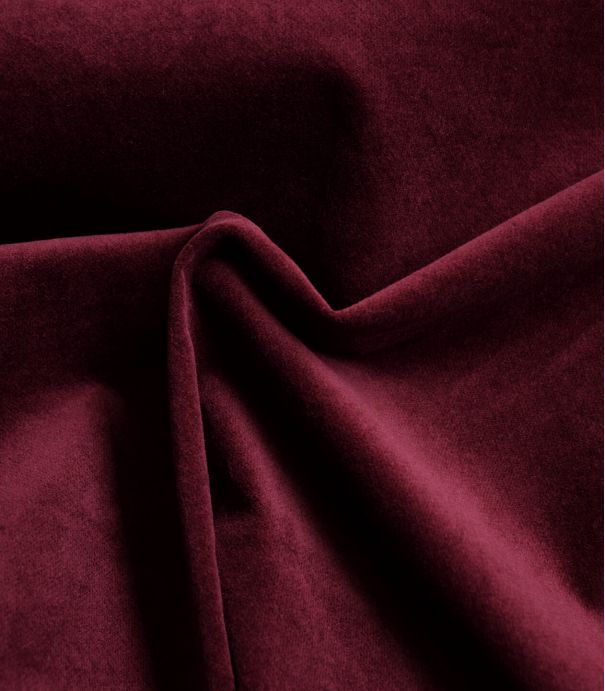 Tissu velours lisse stretch - Bordeaux