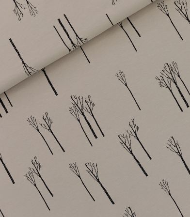 Tissu French Terry Birches - Chateau gray Tissu French Terry Birches - Chateau gray