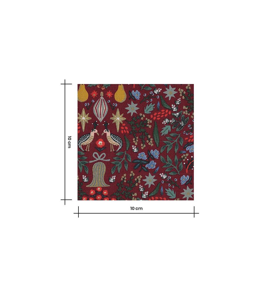 Tissu coton - Partridge - Berry Metallic Fabric