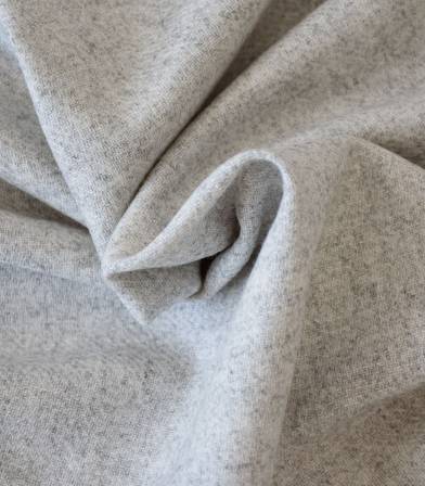 Flanelle de laine gris chiné