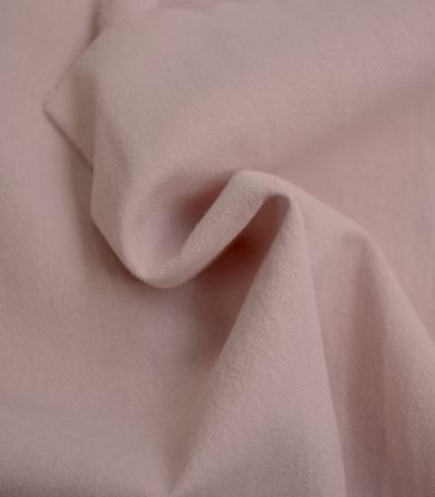 Tissu coton lavé - Rose poudre