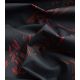 Tissu coton - Rika noir rouge