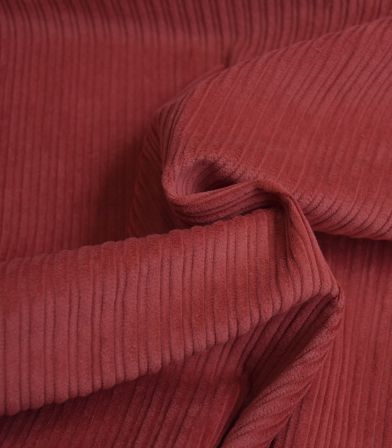 Tissu velours double côtes - Brique Tissu velours double côtes - Brique
