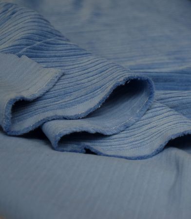 Tissu velours double côtes - Ciel bleu Tissu velours double côtes - Ciel bleu