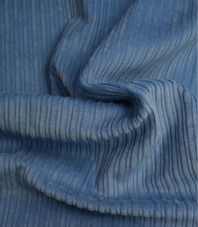 Tissu velours double côtes - Ciel bleu