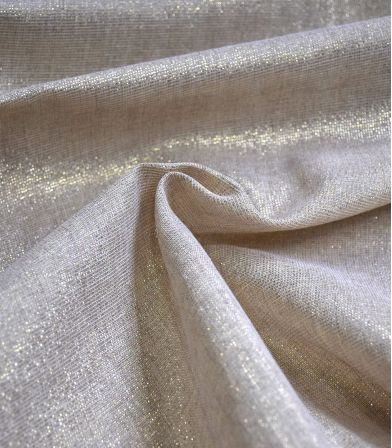 Tissu coton-poly scintillant - or Tissu coton-poly scintillant - or