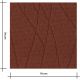 Tissu Jersey maille - Brique