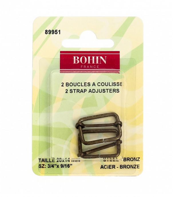 Boucle à coulisse - Bronze 20x14mm Boucle à coulisse - Bronze 20x14mm
