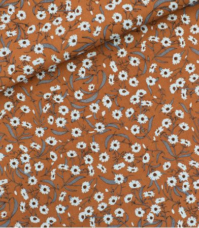 Tissu gabardine Camomile - Cashew brown Tissu gabardine Camomile - Cashew brown