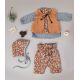 Tissu coton dobby Camomile - Cashew brown