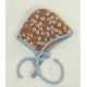 Tissu coton dobby Camomile - Cashew brown