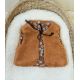 Tissu coton dobby Camomile - Cashew brown