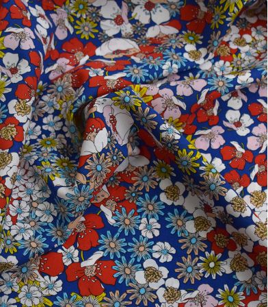 Tissu viscose Joplin Joplin - Bleu Tissu viscose Joplin Joplin - Bleu