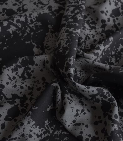 Tissu crêpe viscose - Shadow splash Calm grey Tissu crêpe viscose - Shadow splash Calm grey
