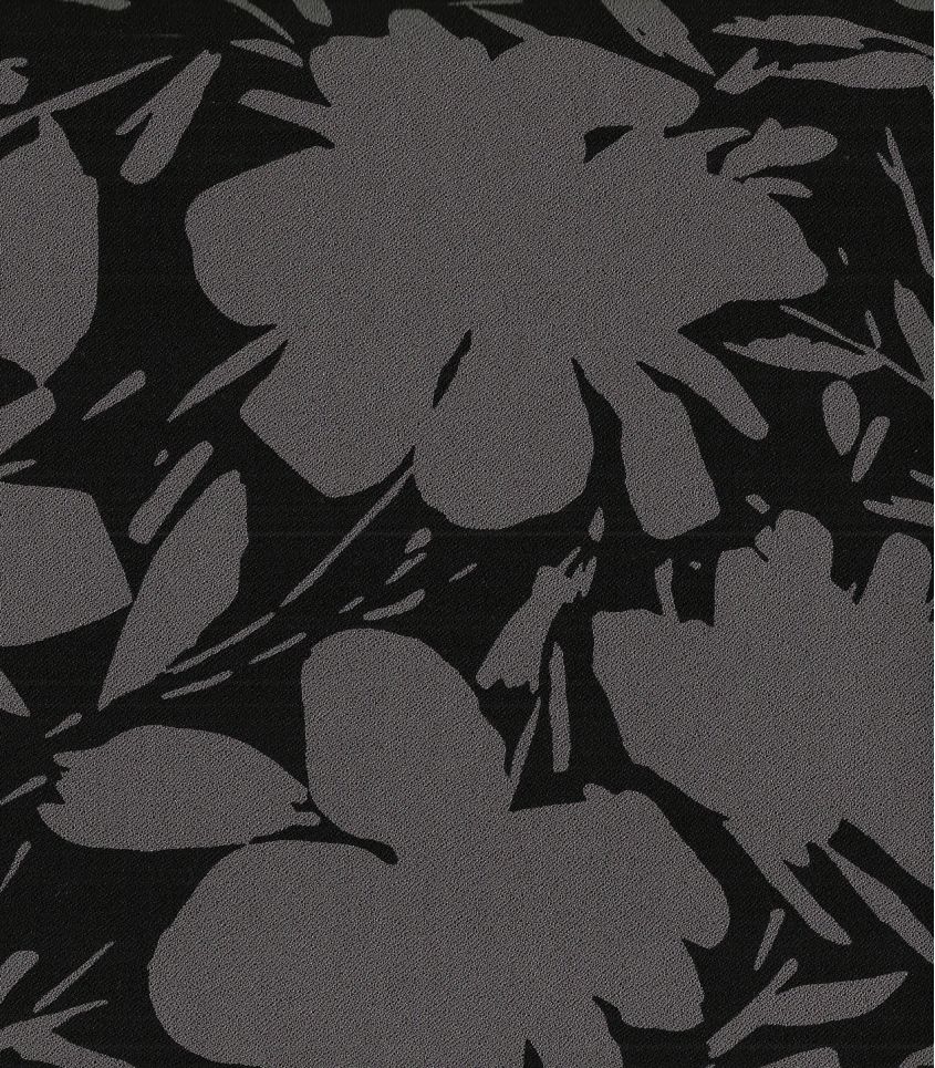 Tissu crêpe viscose - Floral Shade Calm grey