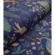 Tissu Canvas - Menagerie - Navy Unbleached Canvas Metallic