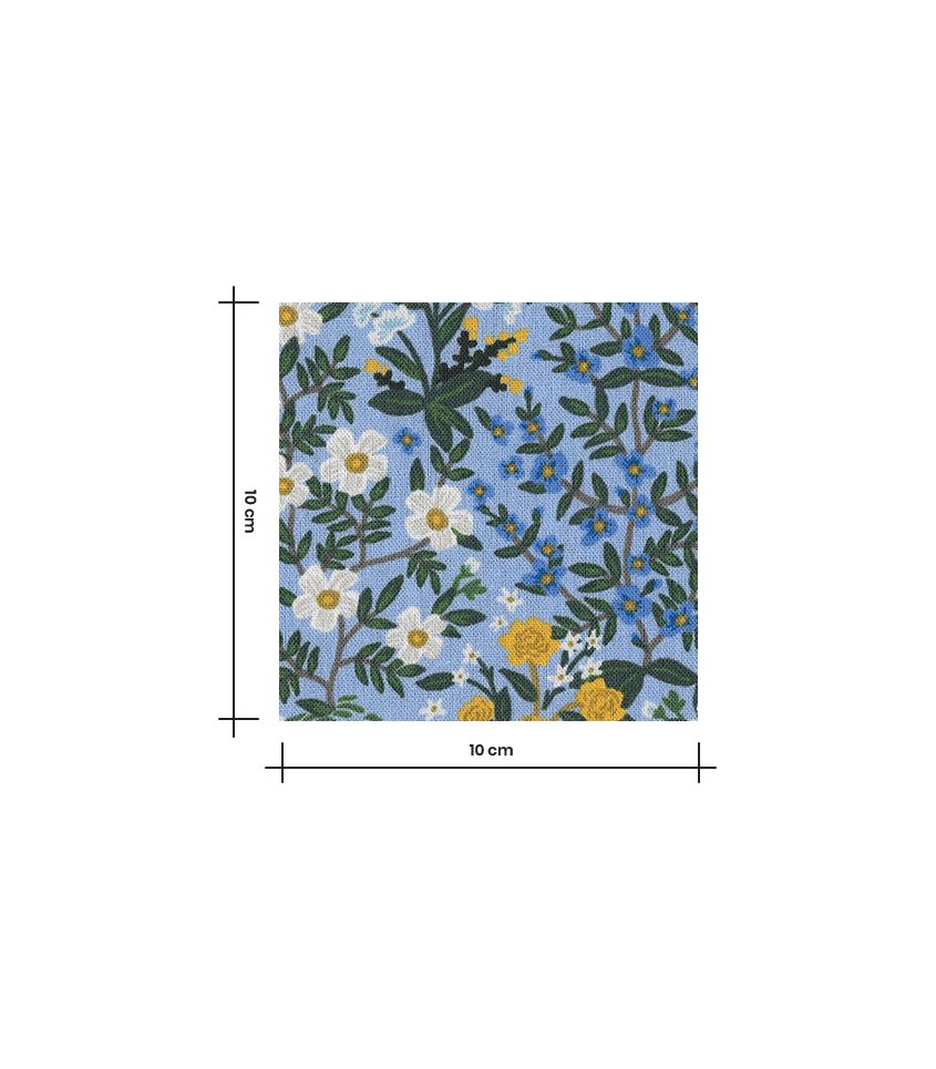Tissu Canvas - Wildwood Garden - Blue
