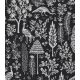 Tissu coton - Menagerie Silhouette - Black