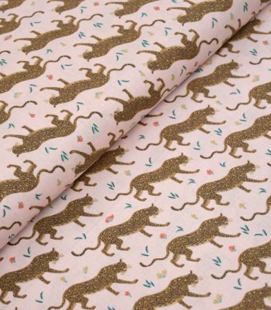 Tissu coton - Jaguar - Blush Metallic