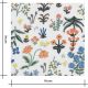 Tissu viscose - Menagerie Garden - Cream
