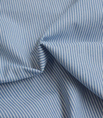 Tissu coton - Rayure Oshkosh - Blue