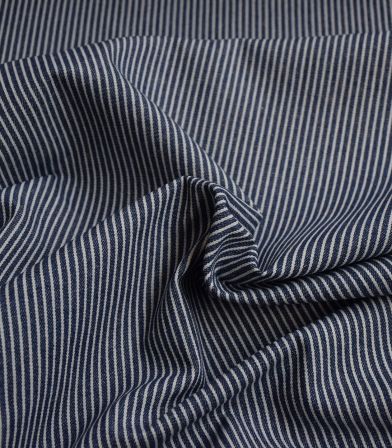 Tissu coton - Rayure Oshkosh - Dark denim Tissu coton - Rayure Oshkosh - Dark denim