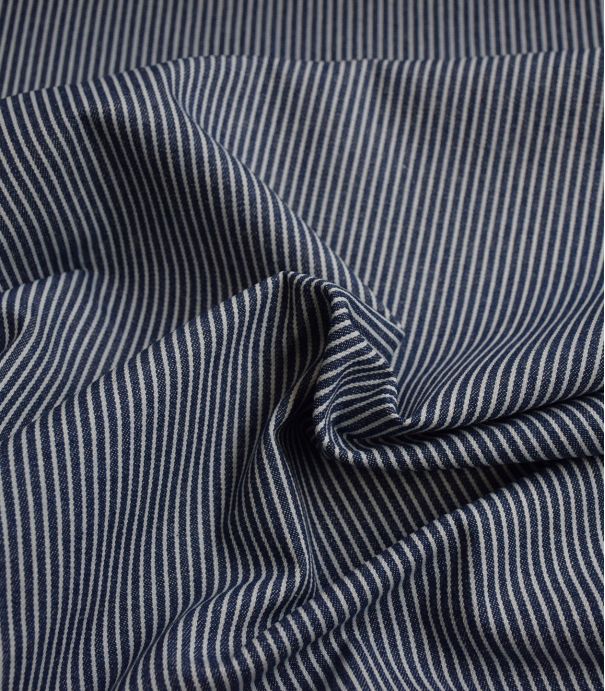 Tissu coton - Rayure Oshkosh - Denim Tissu coton - Rayure Oshkosh - Denim