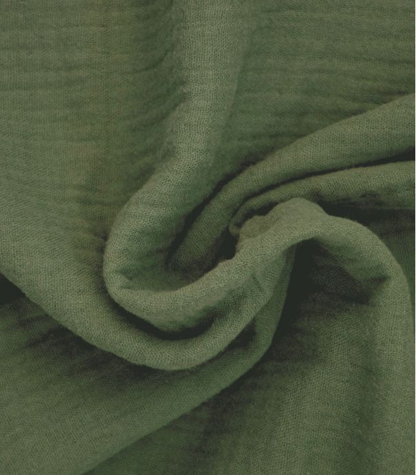 Double gaze coton bio - Ferm green Double gaze coton bio - Ferm green