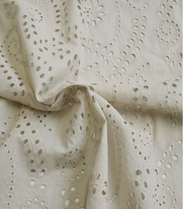 Broderie anglaise Arabesque - Sand Broderie anglaise Arabesque - Sand