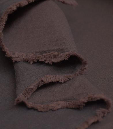Tissu Gabardine Chambray - Chocolat Tissu Gabardine Chambray - Chocolat