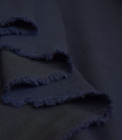 Tissu Gabardine Chambray - Marine Tissu Gabardine Chambray - Marine