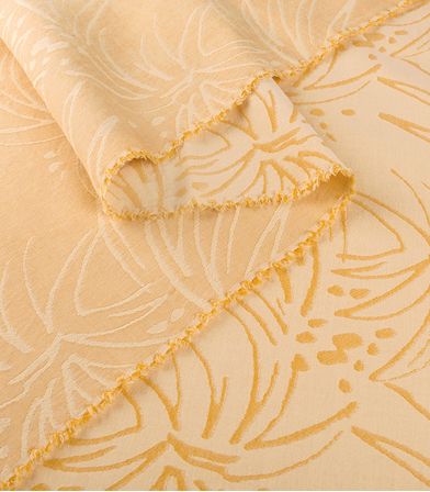 Tissu jacquard fin Island - Miel Tissu jacquard fin Island - Miel