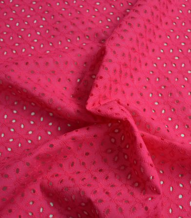 Broderie anglaise - Trigona Fuchsia Broderie anglaise - Trigona Fuchsia