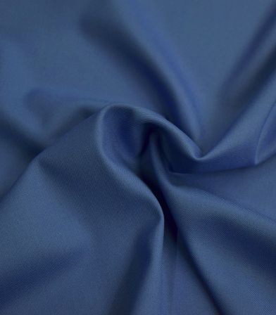 Tissu twill Bamboo et polyester recyclé - Océan