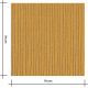 Double gaze rayure lurex - Ocre