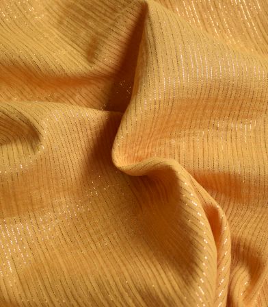 Double gaze rayure lurex - Ocre Double gaze rayure lurex - Ocre