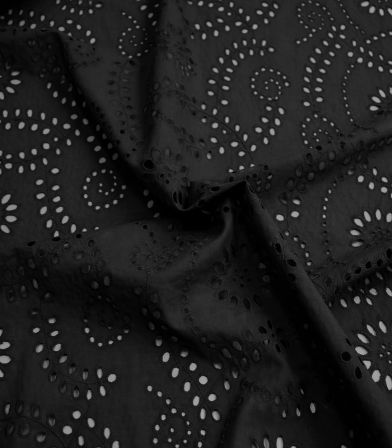 Broderie anglaise Arabesque - Noir Broderie anglaise Arabesque - Noir