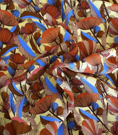 Tissu viscose - Poppy rust