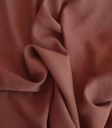 Tissu viscose Jacquard - Rice Chocolat