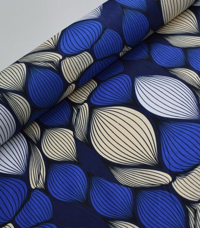 Tissu wax - Blue Tongolo Tissu wax - Blue Tongolo