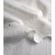 Double gaze feston & broderie - Ecru