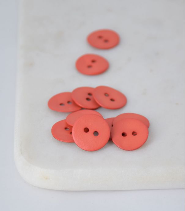 Boutons nacre satiné - Coral Boutons nacre satiné - Coral
