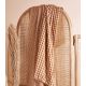 Tissu Vichy Off-White - Ochre