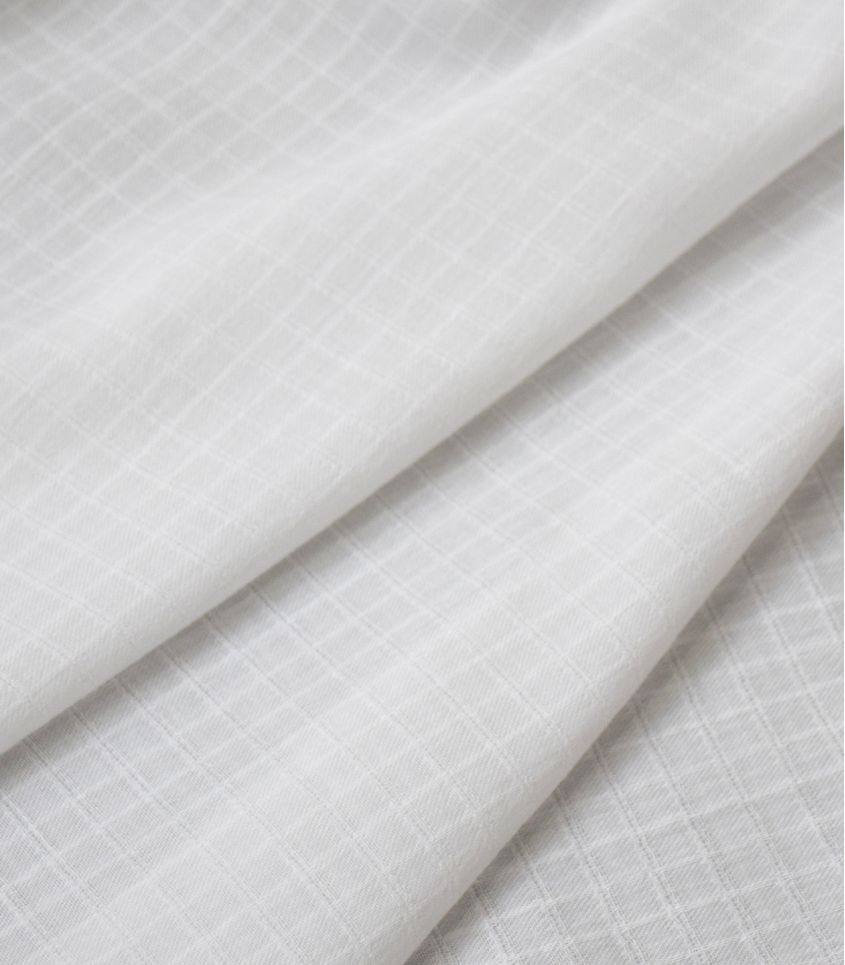 Tissu coton fin - Dino blanc