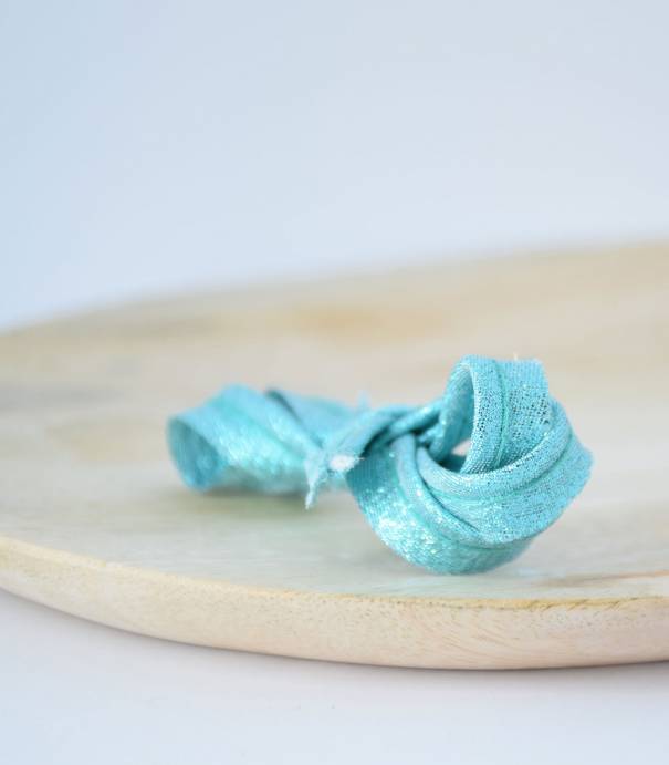 Passepoil turquoise brillant