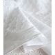Coton brodé ajouré Médaillon - blanc