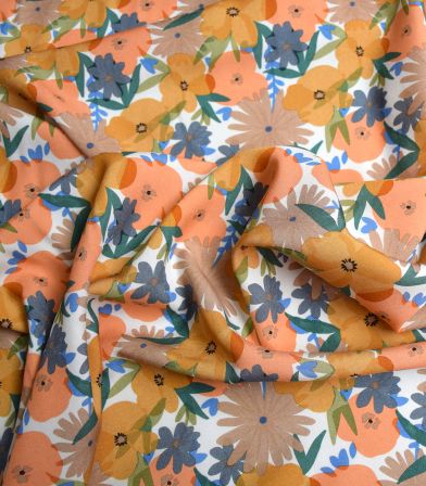 Tissu viscose Melody flowers Tissu viscose Melody flowers